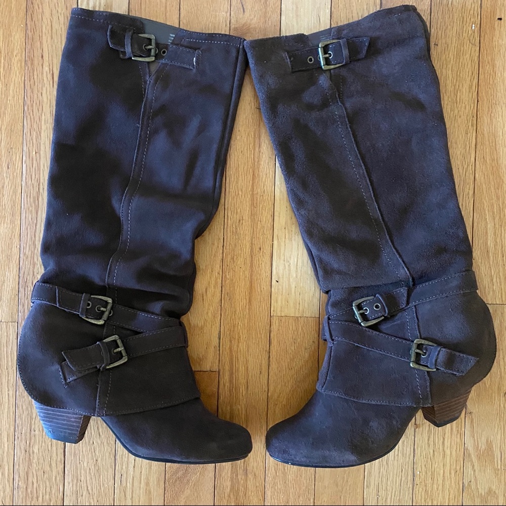 Naughty Monkey Tall suede boots 10